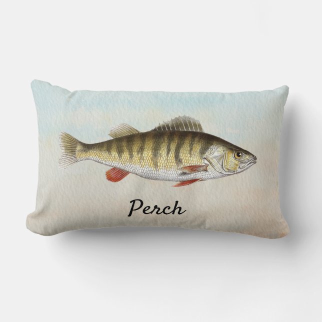 Perch Fish Cottage Pillow Lumbarkudde (Framsida)