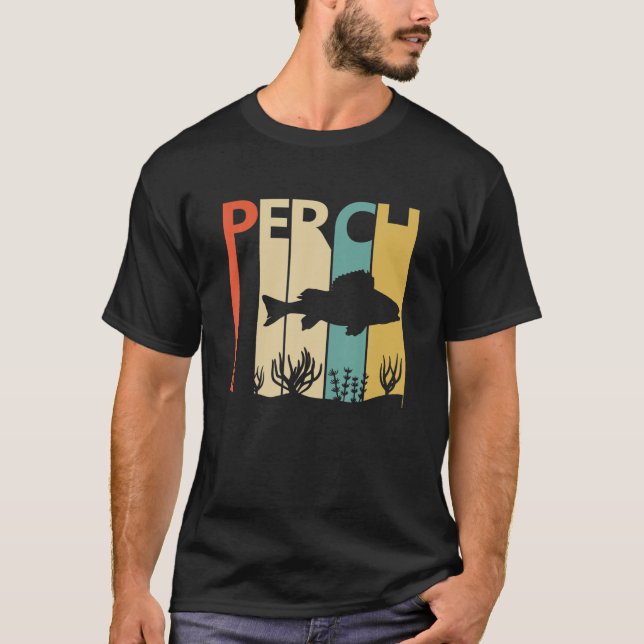 Perch Fish Trophy for Fisherman T Shirt (Framsida)