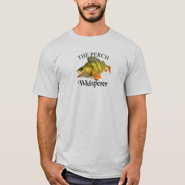 Perch Whisperer Light T-Shirt (Framsida)
