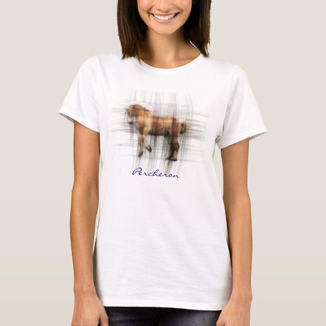 Percheron Draft Horse-älskare Equine Art Shirt Tröja (Framsida)