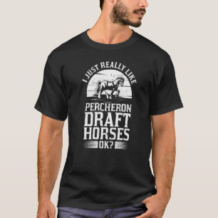 Percheron Draft Horse Saddle T Shirt