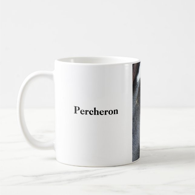 Percheron Häst mugg (Vänster)