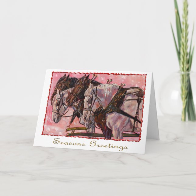 Percheron Helgdag Card Helgkort (Framsida)
