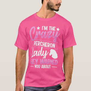 Percheron Horse Riding Design för körning med Perc T Shirt