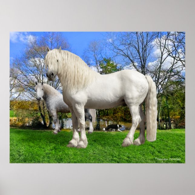 "Percherons" Poster (Framsidan)