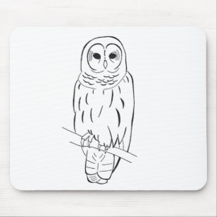 Perching ugglamousepad musmatta