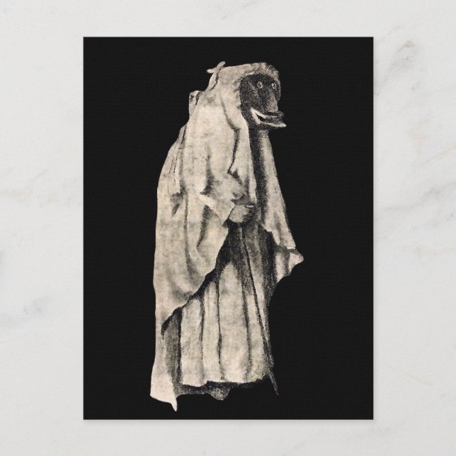 Percht Jul Witch Postcard Vykort (Framsida)