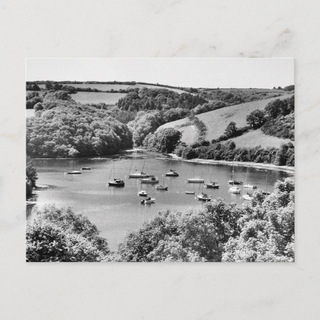 Percuil River Cornwall Vykort (Framsida)
