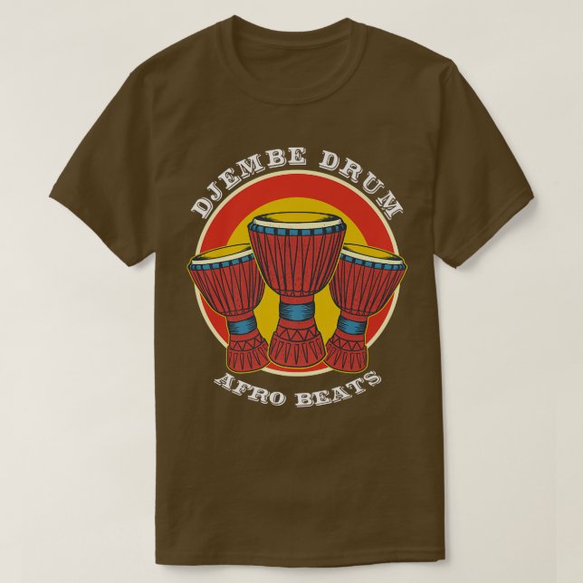 Percussion DjembeJembe Drum Afrobeats Kärlek Afric T Shirt (Design framsida)