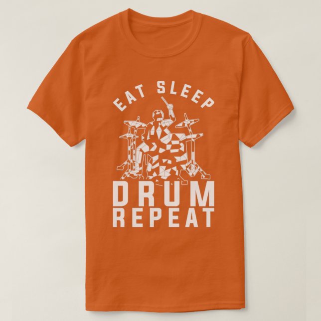Percussion Gift Musical Instrument Musician Drums T Shirt (Design framsida)