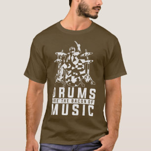 Percussion Music Älskare Gift Sten Musician Drums T Shirt