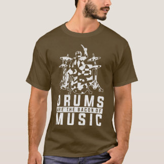 Percussion Music Älskare Gift Sten Musician Drums T Shirt