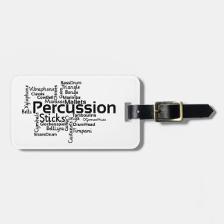 Percussion Ord Cloud Black Text Bagagebricka
