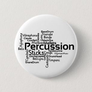 Percussion Ord Cloud Black Text Knapp