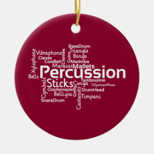 Percussion Ord Cloud Julgransprydnad Keramik