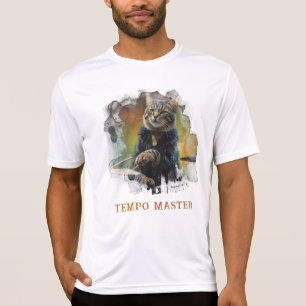 *~* Percussionist Coola Cat AP91 DRUM Player T Shirt
