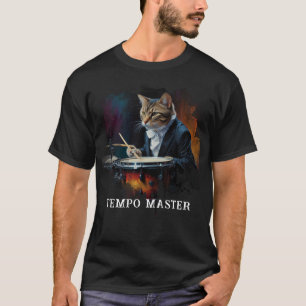 *~* Percussionist Coola Cat AP91 DRUMMER TUXEDO T Shirt