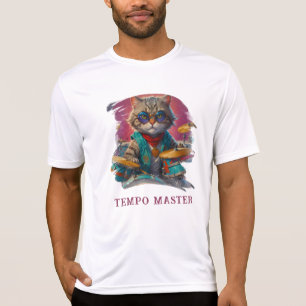 *~* Percussionist Coola Cat AP91 RED DRUMMER T Shirt