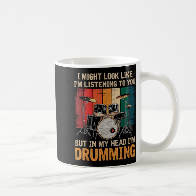 Percussionist Drumming For Drum Set Lover Drummers Kaffemugg (Höger)