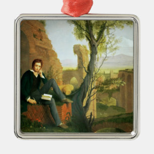 Percy Bysshe Shelley 1845 Julgransprydnad Metall