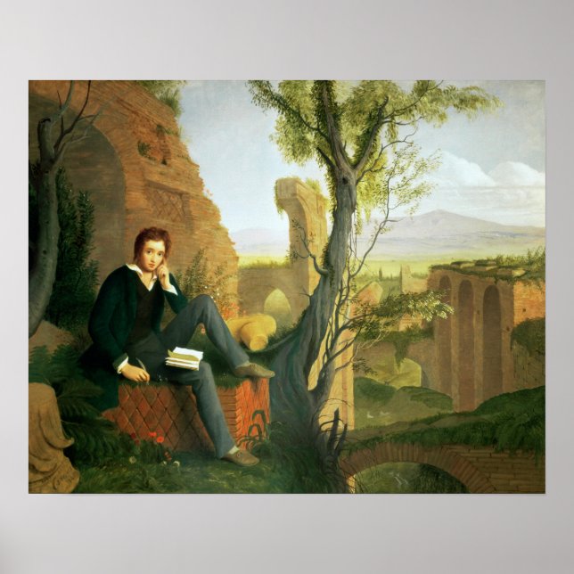 Percy Bysshe Shelley 1845 Poster (Framsidan)