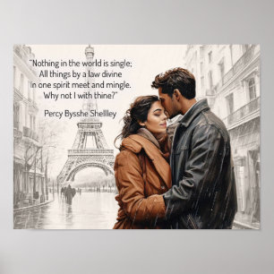 Percy Bysshe Shelley dikt~citattecken poster