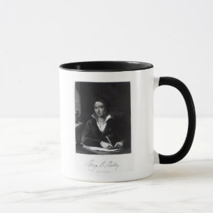 Percy Bysshe Shelley som inristas av William Holl Mugg