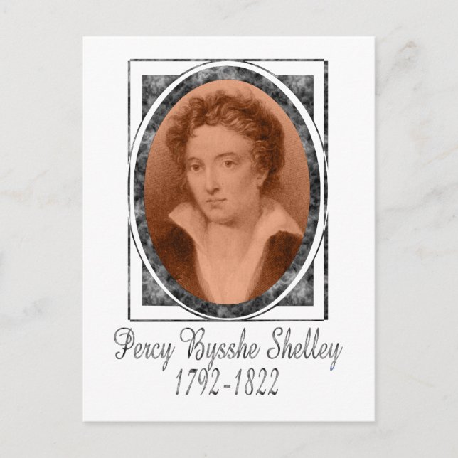 Percy Bysshe Shelley Vykort (Framsida)