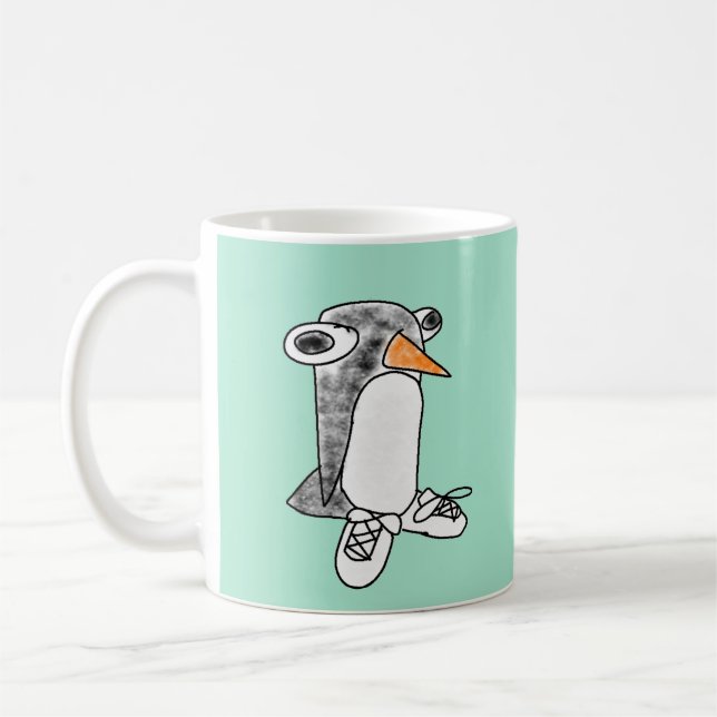 Percy Penguin "Brain.exe Not Responding" mug Kaffemugg (Vänster)