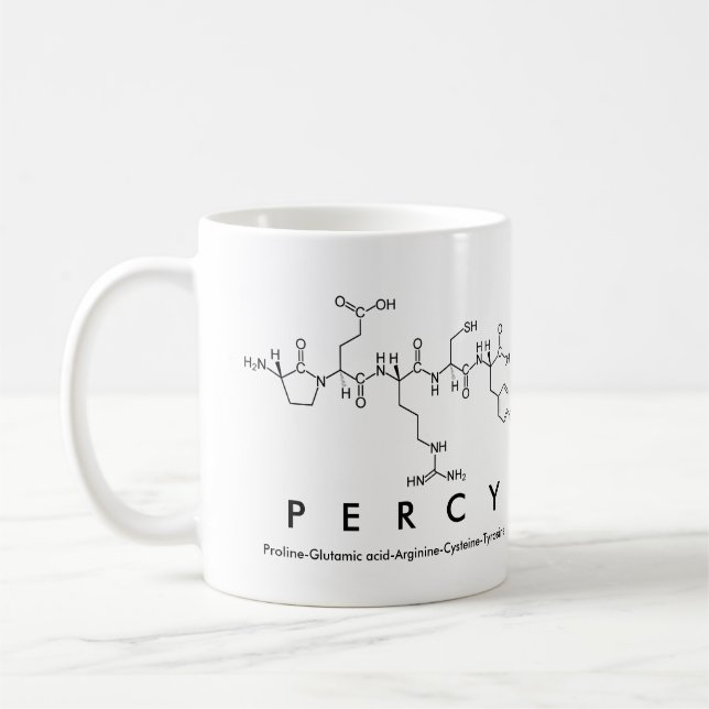 Percy peptide namn mugg (Vänster)