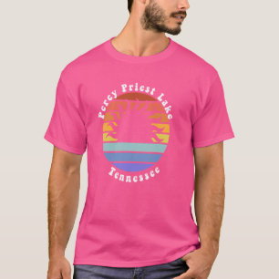 Percy Priest Sjö Tennessee TN Sunset Souvenir Vac T Shirt