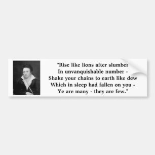 Percy Shelley "maskera av anarki ", Bildekal
