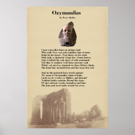 Percy Shelleys Ozymandias Dikt Poster