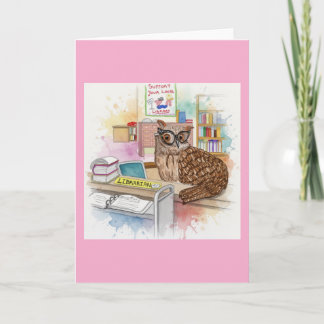 Percy The Owl 🦉 Librarian Kort