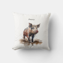 Percy the Playful Piglet, anpassningsbar Kudde