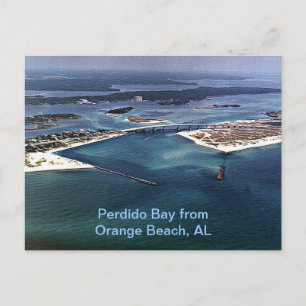 Perdido Bay från Orange Beach, AL Vykort