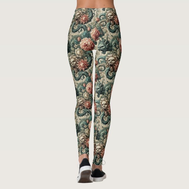 Perdition - Gothic Victorian Leggings (Baksida)