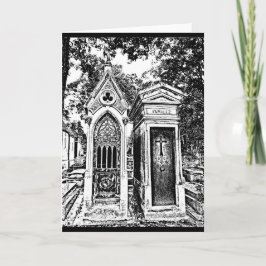 Pere Lachaise-B&W Kort
