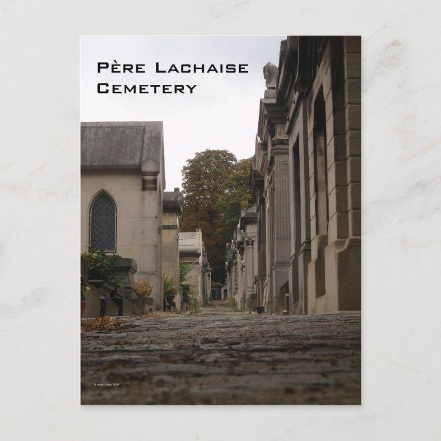 Père Lachaise Cemetery vykort (Framsida)
