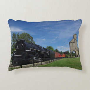 Pere Marquette 1223 tåg dubbla sided Prydnadskudde