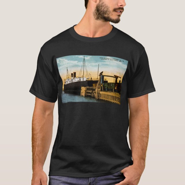 Pere Marquette bilfärja inga 18, Manitowoc T-shirt (Framsida)