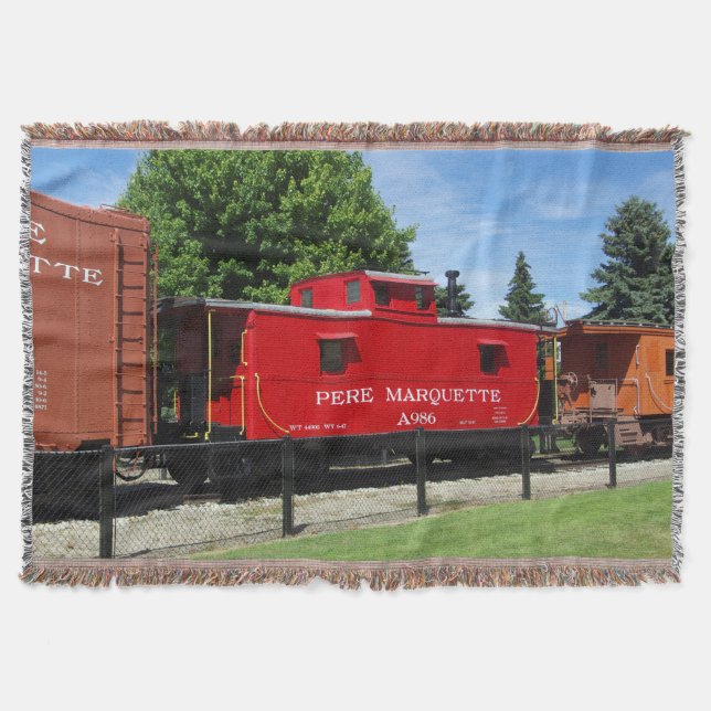 Pere Marquette caboose kastfilt Filt (Framsidan)
