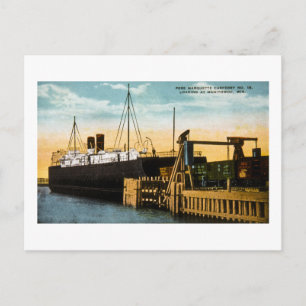 Pere Marquette Car Ferry No 18, Manitowoc Vykort