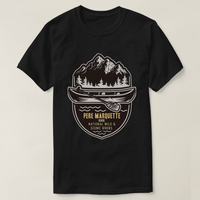 Pere Marquette National Vild and Scenne River T Shirt (Design framsida)