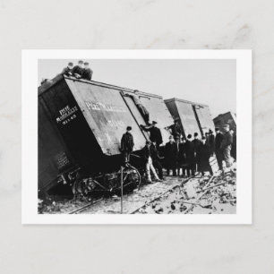 Pere Marquette Railway Freight Wreck Vykort