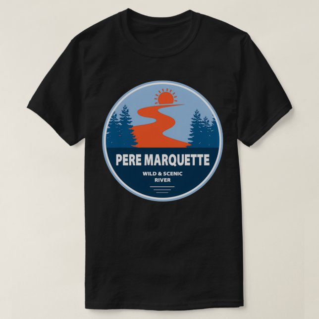 Pere Marquette Vild och Scenia River T Shirt (Design framsida)