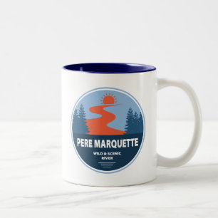 Pere Marquette Vild och Scenia River Två-Tonad Mugg