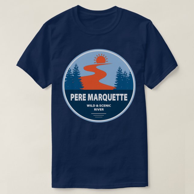 Pere Marquette Wild and Scenic River T Shirt (Design framsida)