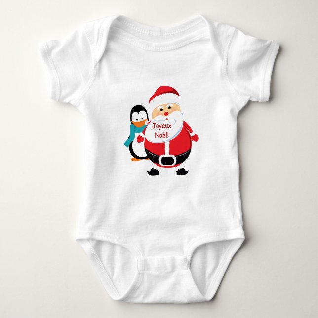 Père Noël et Manchot Jultomten, barnskjorta T Shirt (Framsida)