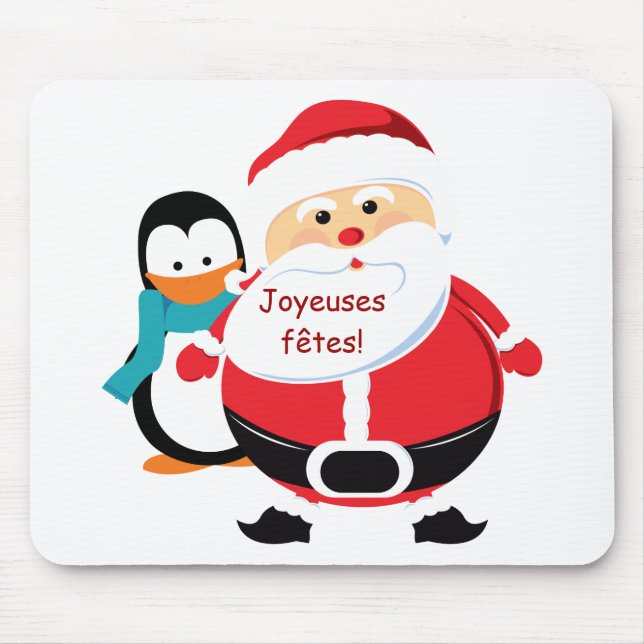 Père Noël et Manchot Jultomten Tapis de souris Musmatta (Framsidan)